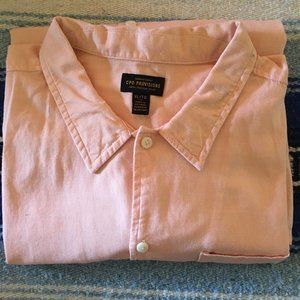 CPO PROVISIONS PEACH S/S BUTTON SHIRT, SIZE XL